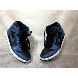 Nike Air Jordan 1 Mid Men’s Size 9 Blue Black Sneakers AJ1 Retro